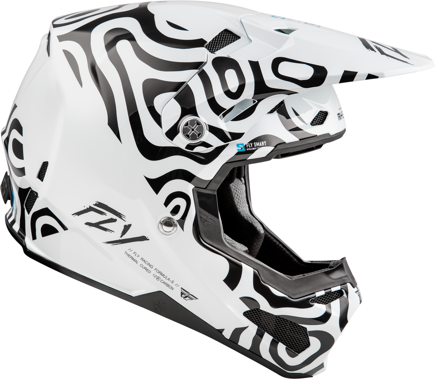 Formula S Carbon Abyss Helmet White/Black Sm