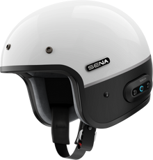 Surge Open Face Helmet W/Mesh Glossy White/Matte Black 2x