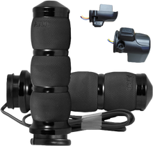 Air Cushion Heated Black Twist Grip