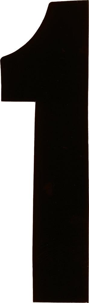#1 4" Black Extreme Digits 3/Pk