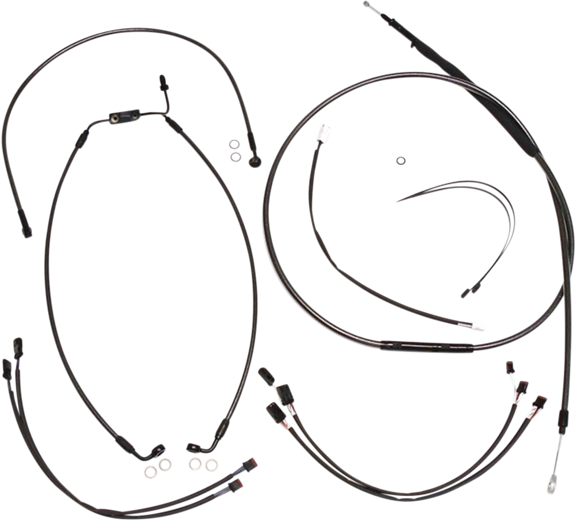 MAGNUM SHIELDING Black Pearl™ Designer Handlebar Installation Kit - 12"-14" - '16-'17 FXDLS 487901
