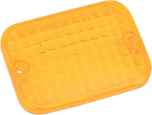 DRAG SPECIALTIES Replacement Rectangular Lens - Amber 165177