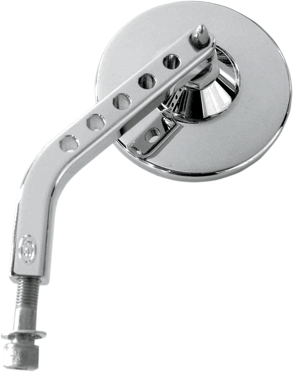 JOKER MACHINE Mirror - ViewTech 7 - Side View - Stock - Chrome - Left 03-017L