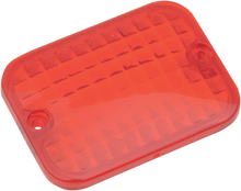 DRAG SPECIALTIES Replacement Rectangular Lens - Red 165176