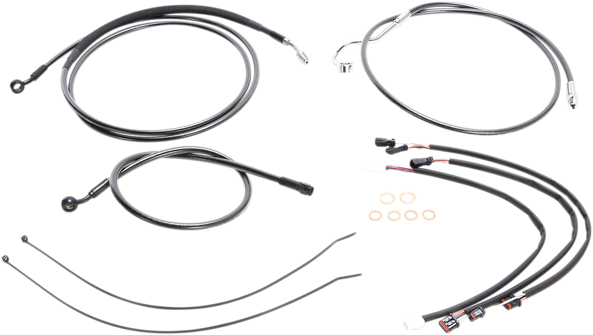 MAGNUM SHIELDING Black Pearl™ Upper Handlebar Installation Kit - 15"-17" - '17-'19 FLHR 487932