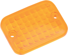 DRAG SPECIALTIES Replacement Mini Rectangular Lens - Amber 165179