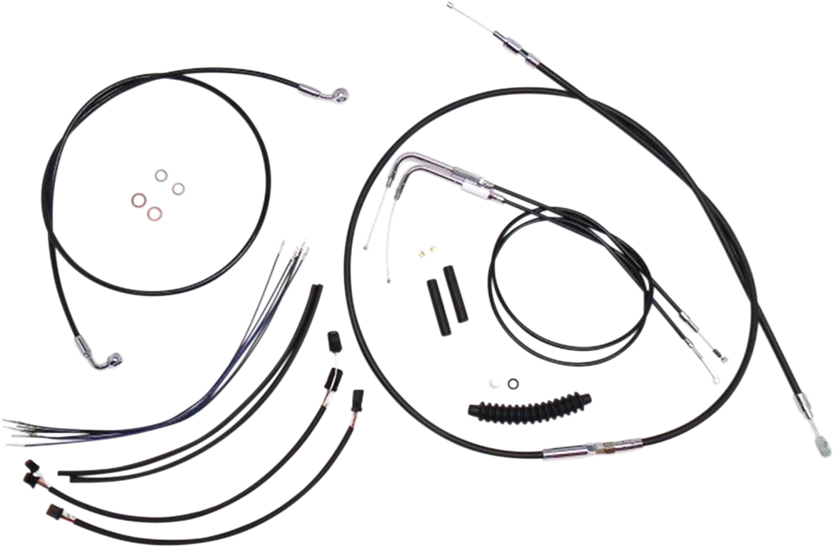 MAGNUM SHIELDING XR Handlebar Installation Kit - 12"-14" Ape Hangers - '12-'17 FXDB/C - Black 489171