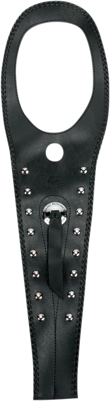 MUSTANG Cruiser Tank Bib - Studs/Concho - Black - Yamaha 93148