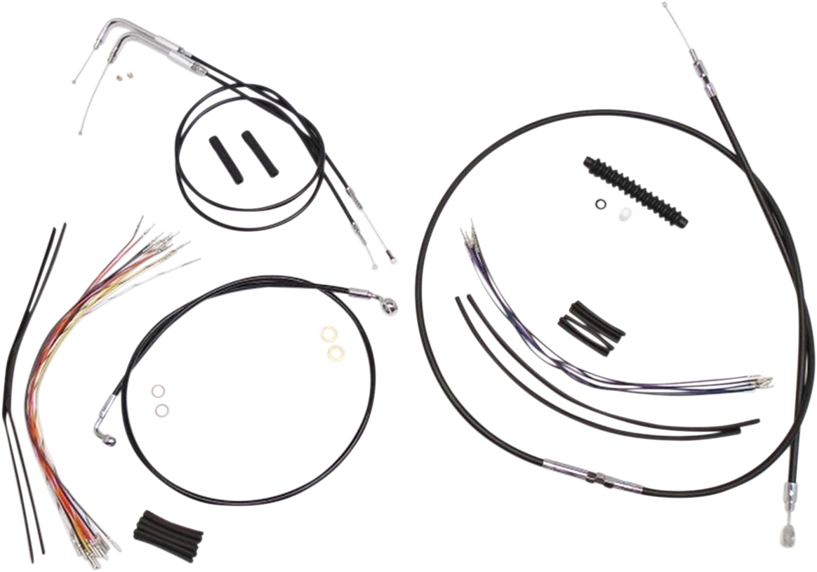 MAGNUM SHIELDING XR Handlebar Installation Kit - 12"-14" Ape Hangers - '11-'14 FLS - Black 489271