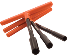 T Bar Set Black/Orange 8mm/10mm/13mm