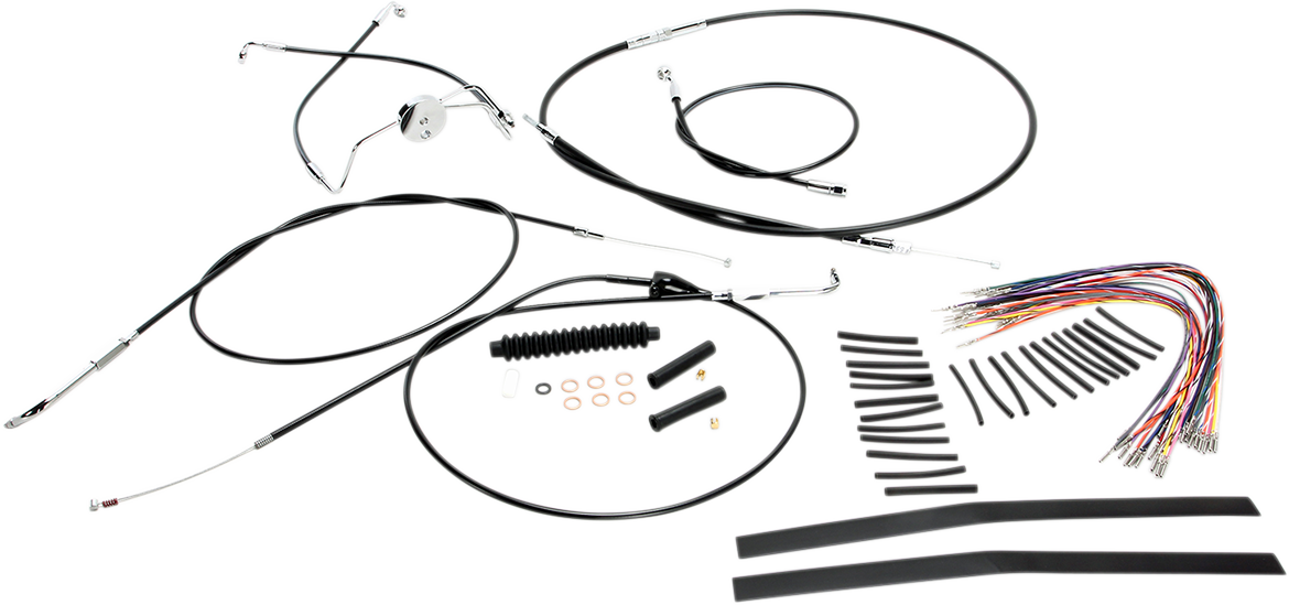 MAGNUM SHIELDING XR Handlebar Installation Kit - 15"-17" Ape Hangers - '96-'06 FLH - Black 489282
