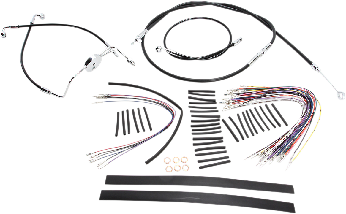 MAGNUM SHIELDING XR Handlebar Installation Kit - 12"-14" Ape Hangers - '08-'13 Touring - Black 489301