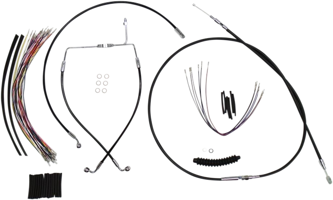 MAGNUM SHIELDING XR Handlebar Installation Kit - 15"-17" Ape Hangers - '08-'13 Touring - Black 489302