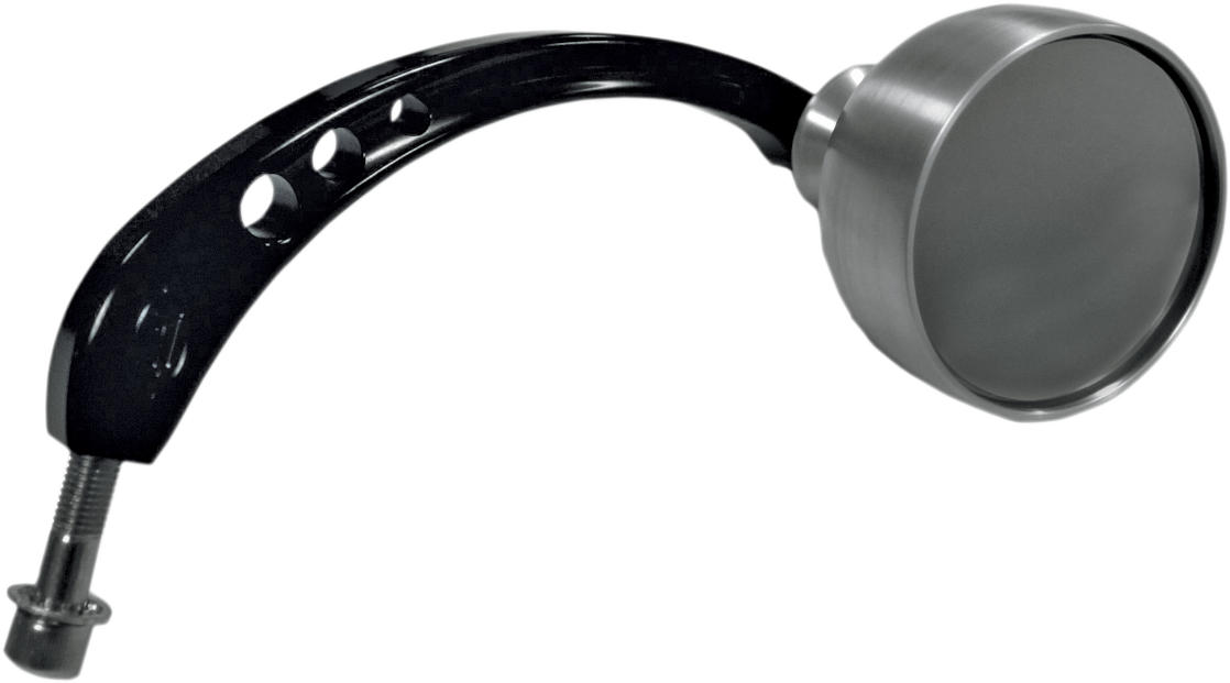 JOKER MACHINE Mirror - Beer Schooner - Side View - Round - Black/Silver - Left 03-021L