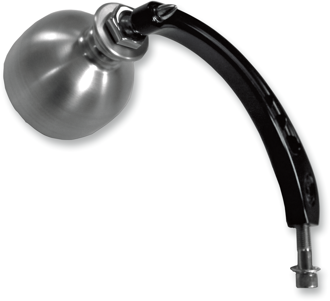 JOKER MACHINE Mirror - Beer Schooner - Side View - Round - Black/Silver - Right 03-021R