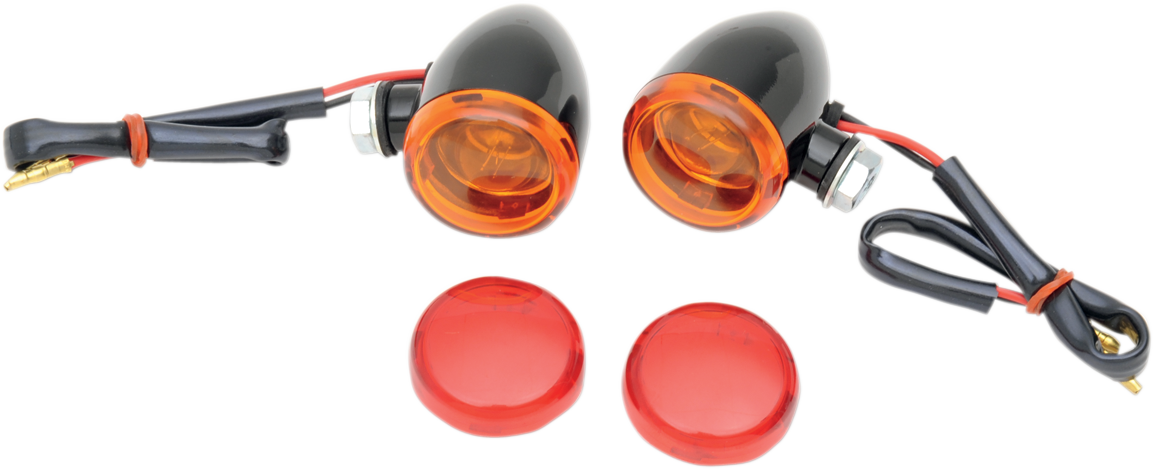 DRAG SPECIALTIES Mini-Duece Marker Light Kit - Amber/Red 20-6390BA/RH