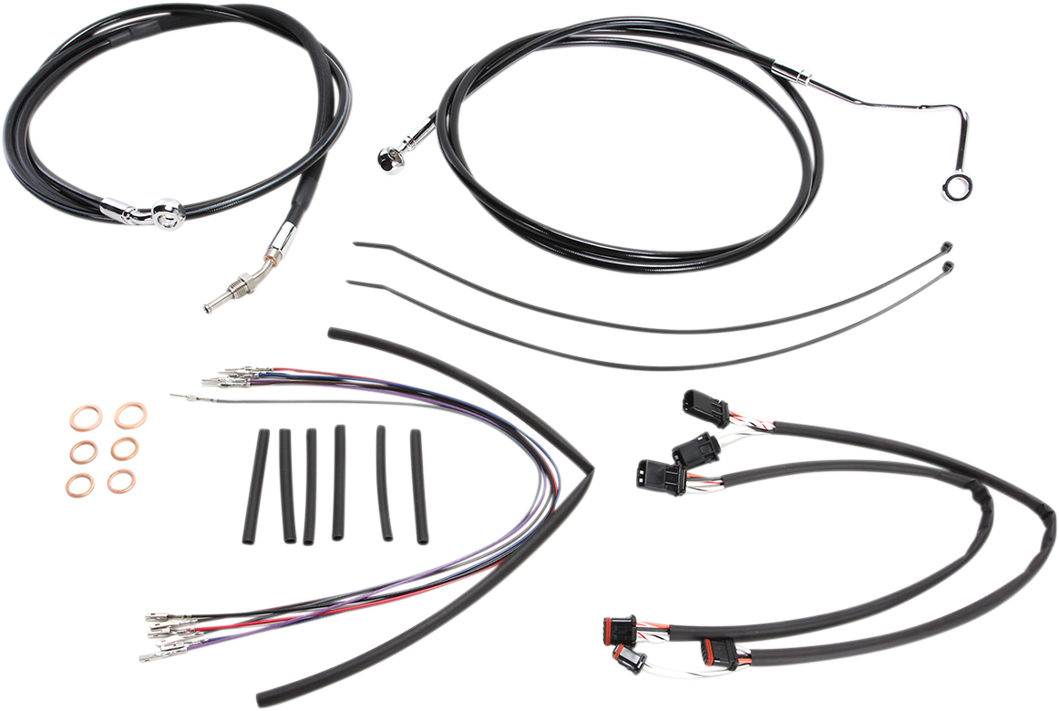 MAGNUM SHIELDING XR Handlebar Installation Kit - 12"-14" Ape Hangers - '14-'15 FLH - Black 489351