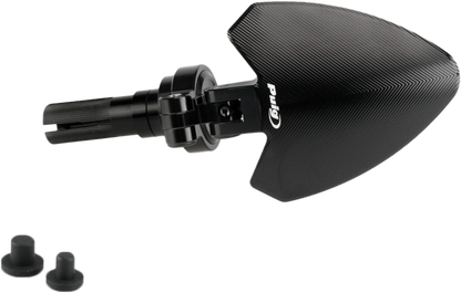 Handlebar End Folding Mirror Left Black