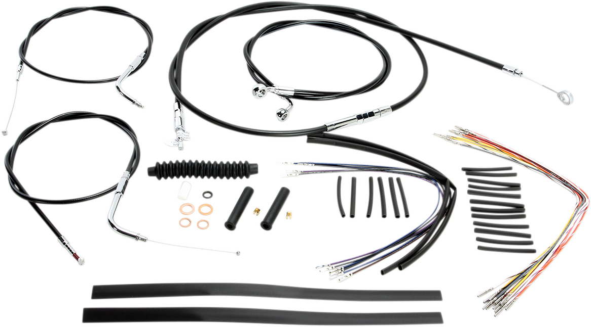 MAGNUM SHIELDING XR Handlebar Installation Kit - 12"-14" Ape Hangers - '96-'05 Dyna - Black 489381
