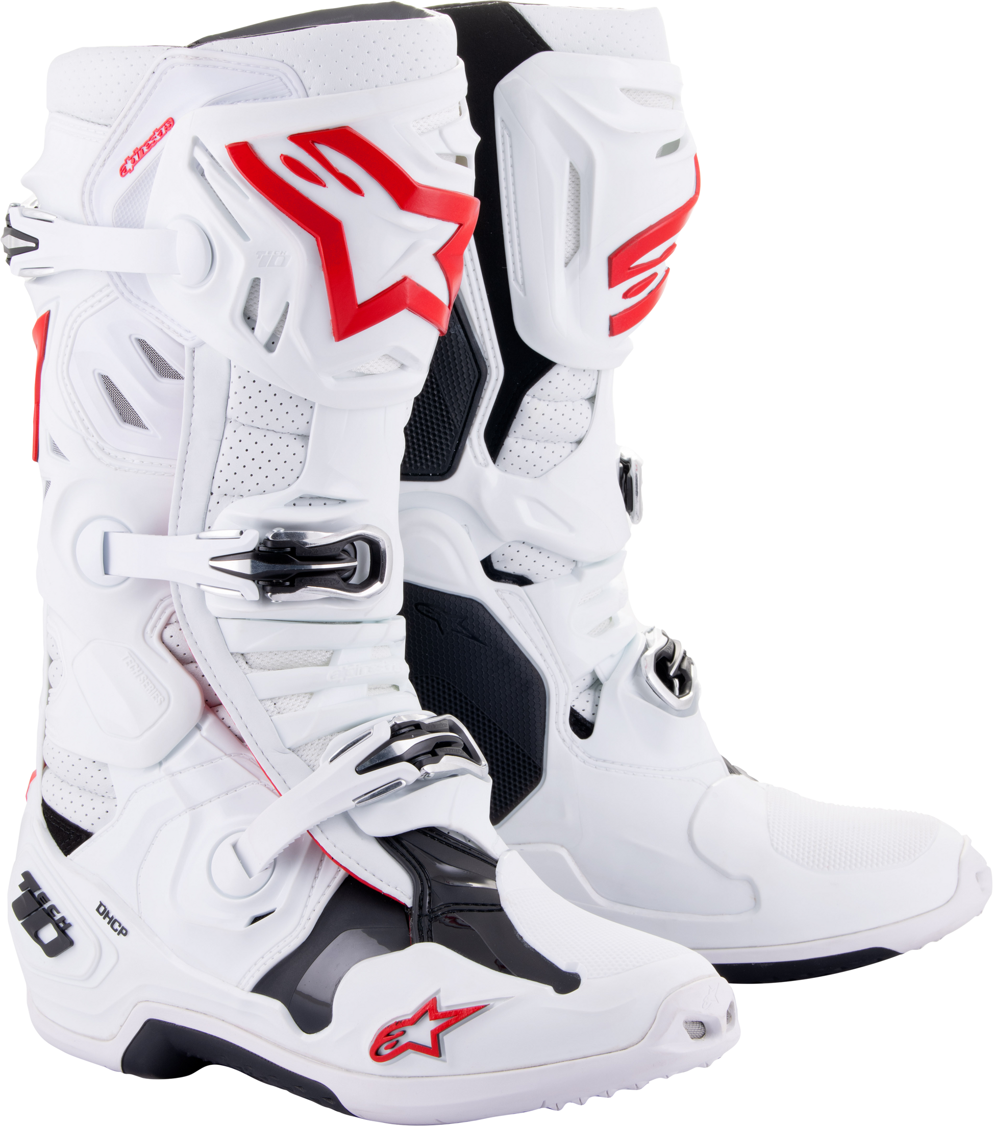 Tech 10 Supervented Boots White/Bright Red Sz 14