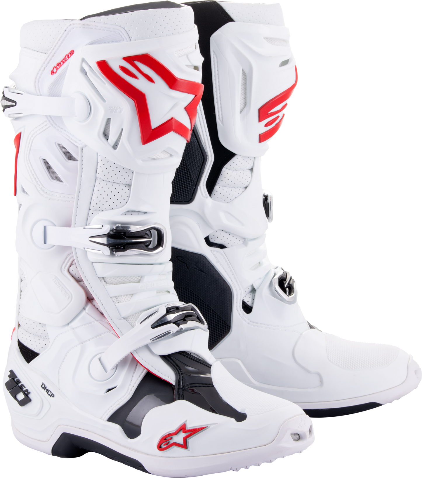 Tech 10 Supervented Boots White/Bright Red Sz 9
