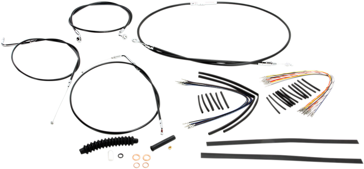 MAGNUM SHIELDING XR Handlebar Installation Kit - 12"-14" Ape Hangers - '00-'06 Softail - Black 489441