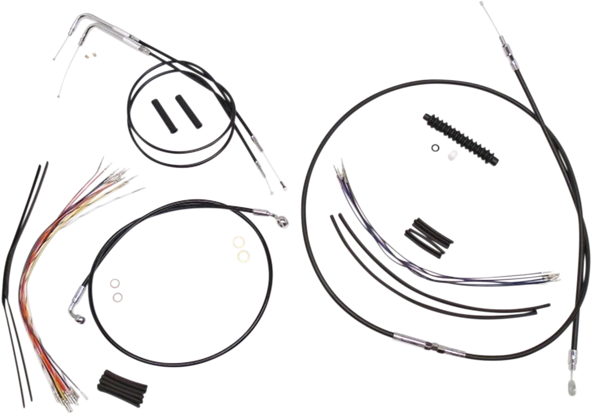 MAGNUM SHIELDING XR Handlebar Installation Kit - 15"-17" Ape Hangers - '00-'06 Softail - Black 489442