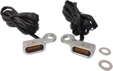 DRAG SPECIALTIES LED Handlebar Marker Lights - Hydraulic Clutch - Chrome/Amber L22-0229CAENU