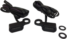 DRAG SPECIALTIES LED Handlebar Marker Lights - Hydraulic Clutch - Black/Smoke L22-0229MBMENU