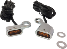 DRAG SPECIALTIES LED Handlebar Marker Lights - Chrome/Amber L22-0230CAENU