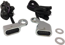 DRAG SPECIALTIES LED Handlebar Marker Lights - Chrome/Smoke L22-0230CMENU