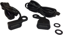 DRAG SPECIALTIES LED Handlebar Marker Lights - Black/Smoke L22-0230MBMENU