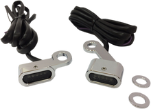 DRAG SPECIALTIES LED Handlebar Marker Lights - XL - Chrome/Smoke L22-0231CMENU