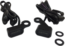 DRAG SPECIALTIES LED Handlebar Marker Lights - XL - Black/Smoke L22-0231MBMENU