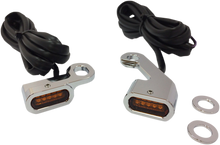 DRAG SPECIALTIES LED Handlebar Marker Lights - Chrome/Amber L22-0232CAENU