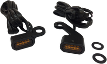 DRAG SPECIALTIES LED Handlebar Marker Lights - Black/Amber L22-0232MBAENU