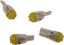 DRAG SPECIALTIES Mini Wedge LED Bulbs - Amber T10-4LEDA-HC