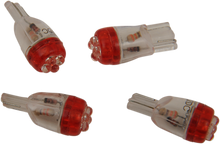 DRAG SPECIALTIES Mini Wedge LED Bulbs - Red T10-4LEDR-HC