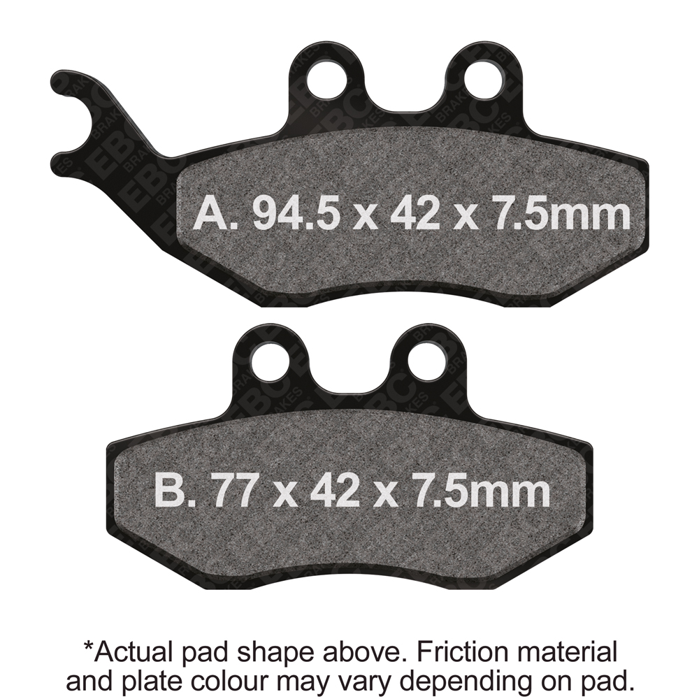 Brake Pads Sfa194 Organic