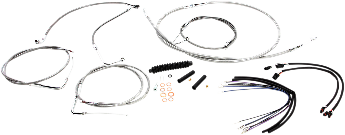 MAGNUM SHIELDING XR Handlebar Installation Kit - 12"-14" Ape Hangers - '11-'14 FLS - Stainless Steel 589261