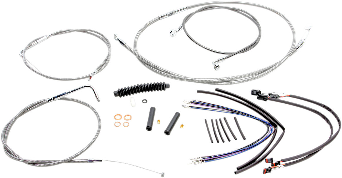 MAGNUM SHIELDING XR Handlebar Installation Kit - 12"-14" Ape Hangers - '11-'14 FLS - Stainless Steel 589271