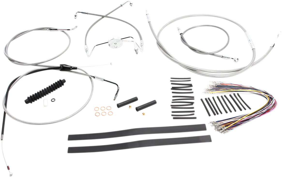 MAGNUM SHIELDING XR Handlebar Installation Kit - 12"-14" Ape Hangers - '96-'06 FLH - Stainless Steel 589281