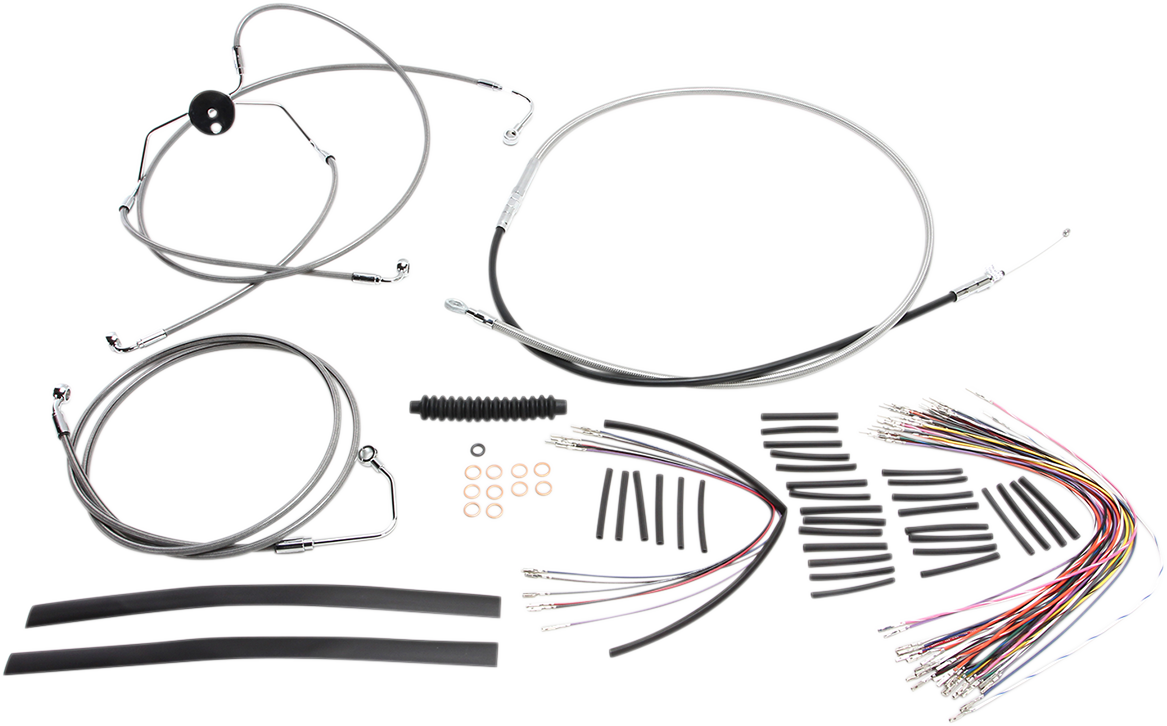 MAGNUM SHIELDING XR Handlebar Installation Kit - 12"-14" Ape Hangers - '08-'13 FLTR - Stainless Steel 589321