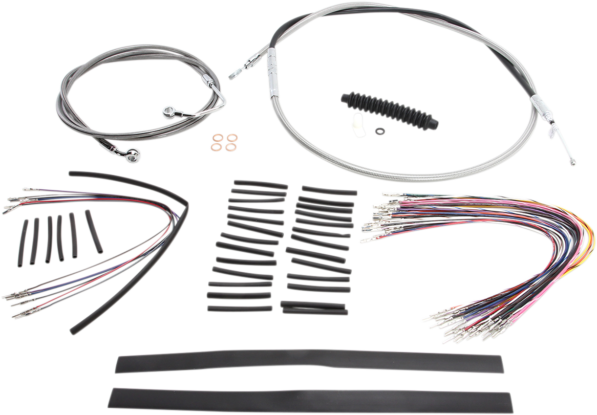 MAGNUM SHIELDING XR Handlebar Installation Kit - 12"-14" Ape Hangers - '08-'13 Touring - Stainless Steel 589361