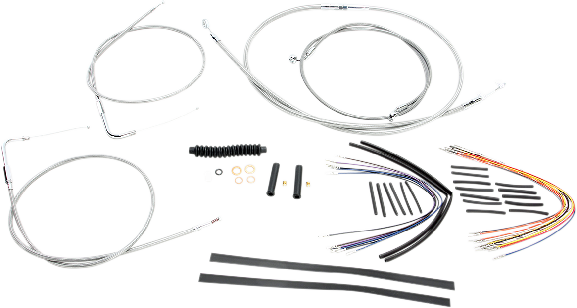MAGNUM SHIELDING XR Handlebar Installation Kit - 12"-14" Ape Hangers - '00-'06 Softail - Stainless Steel 589441