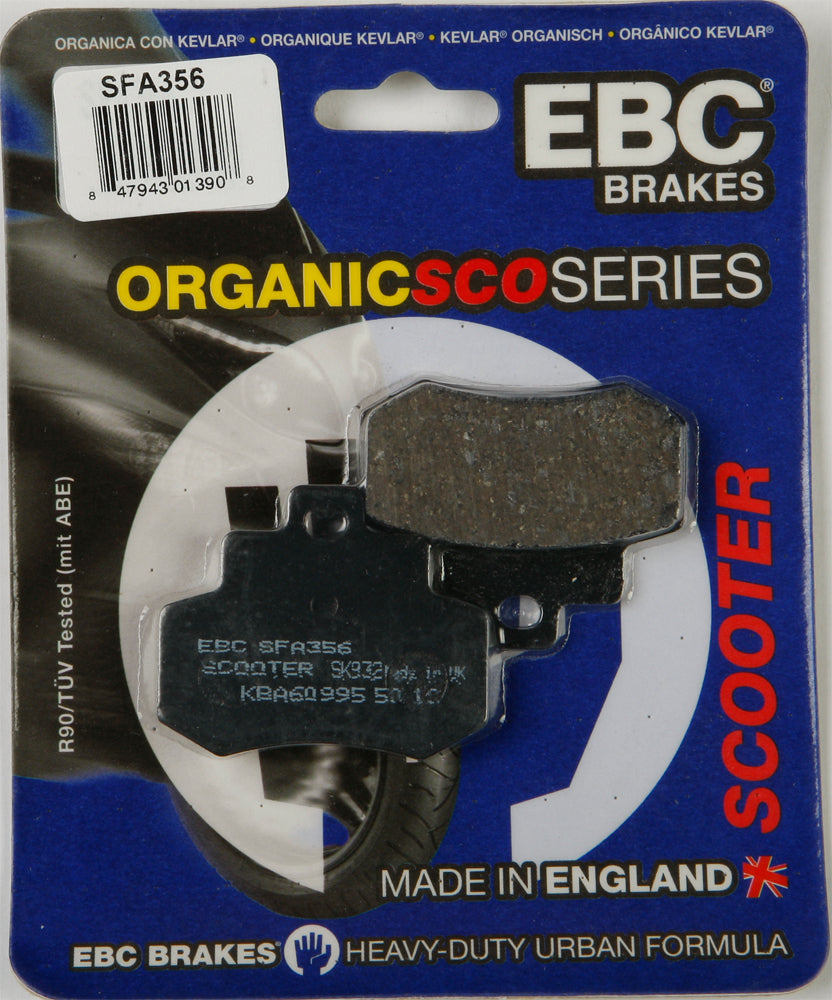 Brake Pads Sfa356 Organic