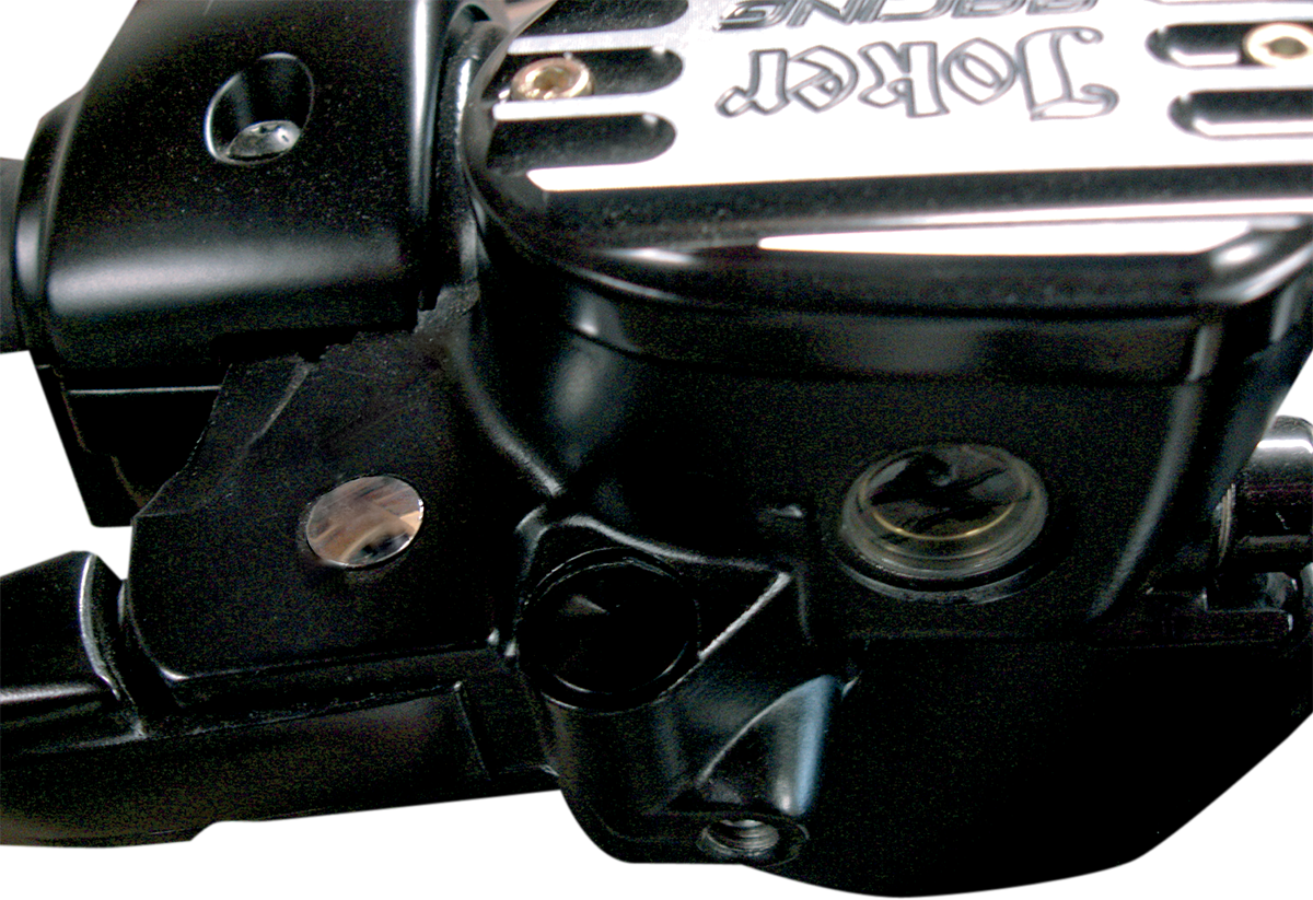 JOKER MACHINE Hole Plug - Mirror - Handlebar End - Flush-Mounted - Black - Each 03-022B