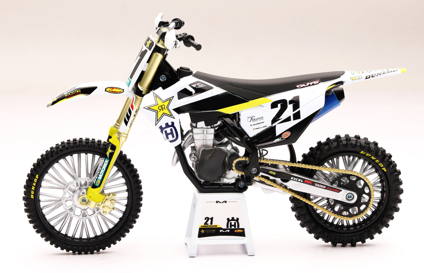 1:12 Scale Rockstar Husqvarna Jason Anderson #21