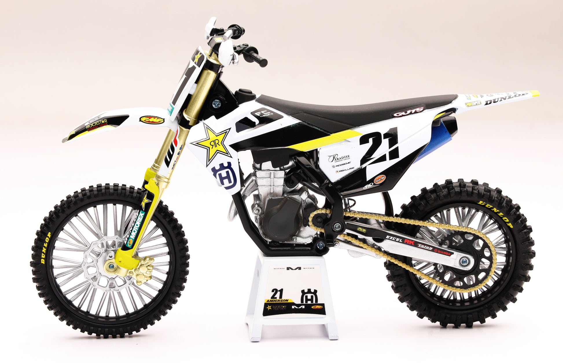 1:12 Scale Rockstar Husqvarna Jason Anderson #21