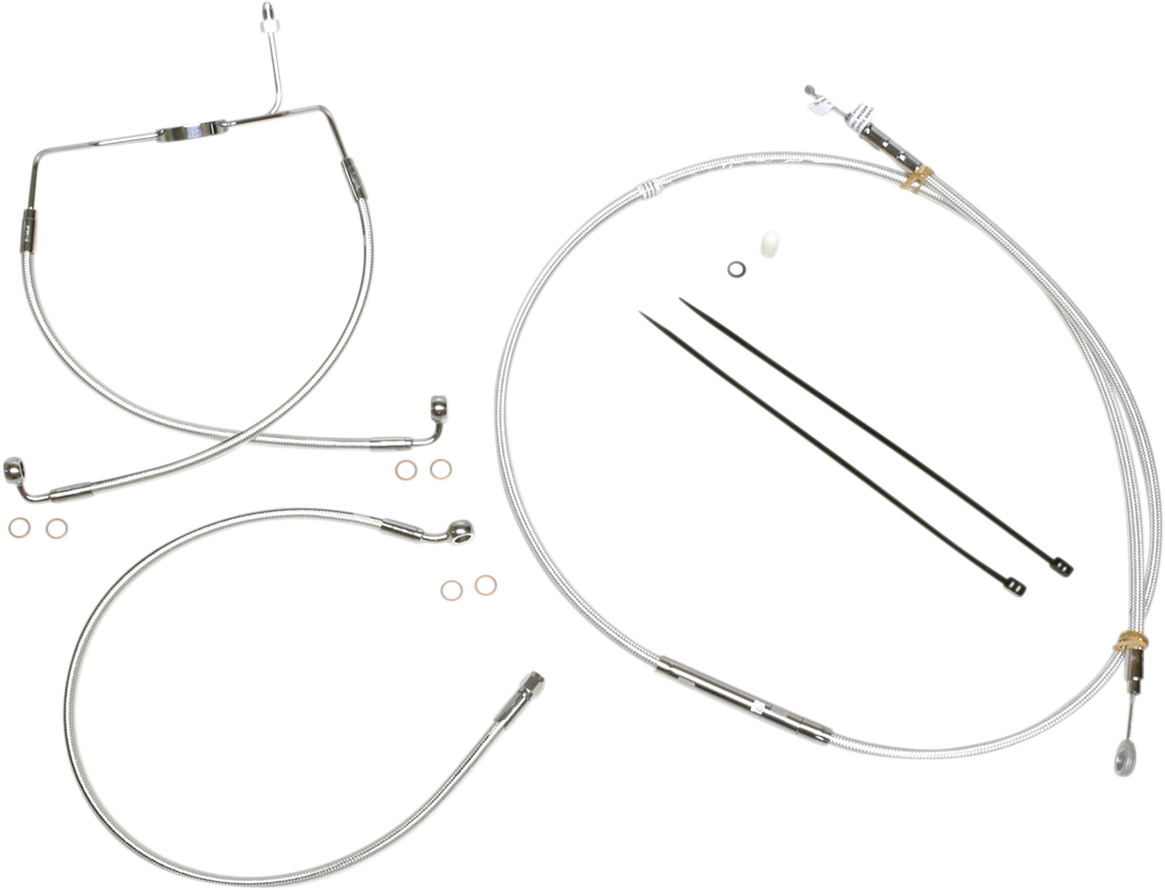 MAGNUM SHIELDING Sterling Chromite II® Designer Handlebar Installation Kit - 10" - '08-'13 Touring 387304
